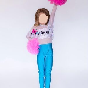 Girls custom rhinestoned encanto butterfly dance costume unitard